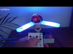 Ampoule à couleur changeante RGB SMD2835, avec haut-parleur 86-265V, 24 touches, télécommande